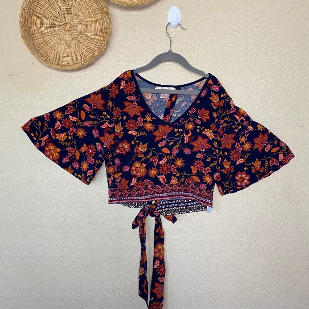 Band of Gypsies floral crop top